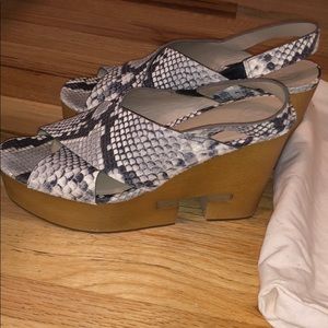 Tory Burch wedges size 8 worn once